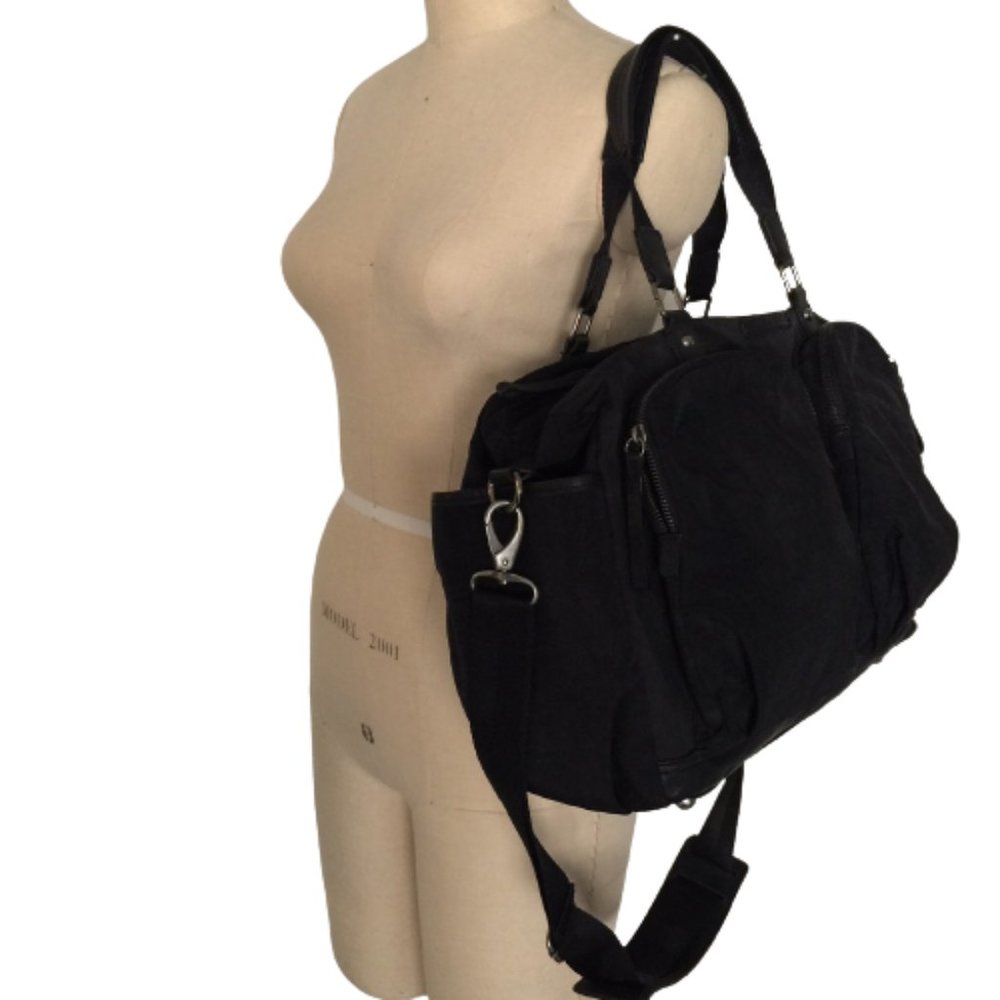 Twelvelittle nylon diaper baby bag tote black